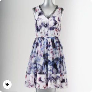 Simply Vera Vera Wang Print Charmeuse Dress